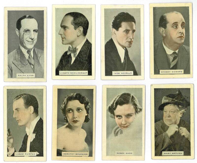 1934 Godfrey Phillips "Stars of British Films", complete set [50]. Mainly G/VG.