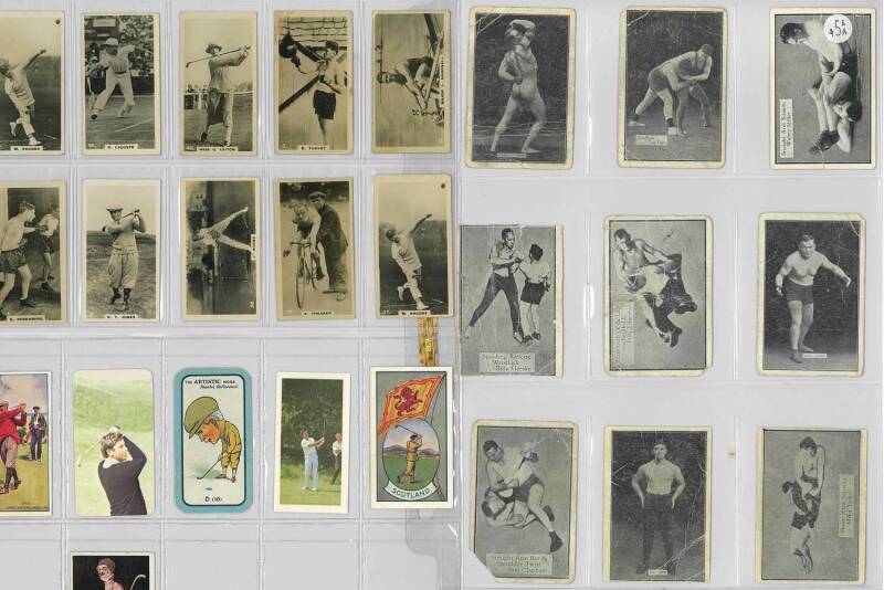 c1888-1990 balance of sports cards, noted boxing (21) including 1920s Davies & Herbert "Newcastle Famous Boxers" [2/50]; 1990 Upper Deck "Looney Tunes Comic Ball Cards" [396]; 1978 Kelloggs "Australia at the Olympics" [20]; 1992 Worthington Best Bitter "S