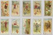 1901 Wills "Sports of all Nations", part set [39/50] with 3 cricket subjects. Poor/Fair.