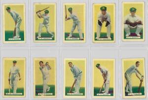 1932 Hoadleys Chocolates "Empire Games and Test Teams", complete set [50], noted Douglas Jardine, Bill Brown & Don Bradman. Fair/VG. Scarce - Cat £400.