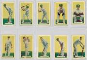 1932 Hoadleys Chocolates "Empire Games and Test Teams", complete set [50], noted Douglas Jardine, Bill Brown & Don Bradman. Fair/VG. Scarce - Cat £400.