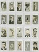 1933 Godfrey Phillips "Who's Who in Australian Sport", the complete set of double-sided cards [100], includes cricket with Don Bradman, football, rugby, tennis, Olympics, boxing, billiards - Walter Lindrum, Phar Lap. G/VG. A very scarce set complete with