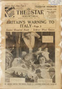 NEWSPAPER PAGES & POSTERS: c1893-1999 newspaper pages with reports of football (126) - includes scarce 1893 season (2); range of posters (89); ephemera (8); newspaper banners (2); 1945 newspaper; 1936 last edition of 'The Star' newspaper. - 3