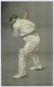 CRICKET PRINTS, collection of 14 cricket prints, noted "Surrey Cricket Ground"; Vanity Fair "Repton, Oxford & Somerset" (L.C.H.Palairet) by Spy; Albert Chevallier Tayler print of W.G Grace. All framed, various sizes (largest 53x42cm).    - 3