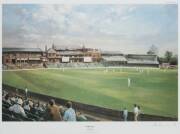 CRICKET PRINTS, collection of 7 cricket prints, noted "The First Cricket Match, New South Wales v Victoria, Sydney Domain 1857" by Samuel Thomas Gill; "The Oval" by Alan Fearnley, signed by the artist; "The All-England Eleven versus the Victorian Twenty-t - 3