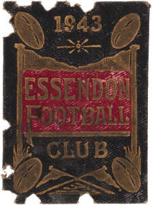 ESSENDON: Member's Season Tickets (5) for 1943 (School Boy), 1951 (Scholar), 1966, 1977 & 1980, each with fixture list & hole punched for each game attended. Fair/Good condition.