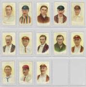 1907 Wills (Australia) "Prominent Australian & English Cricketers" (51-73, Grey captions), complete set [24]. Poor/G.