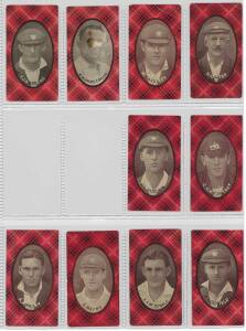 1921 McIntyre Bros. (Australia) "Australian Champion Eleven, 1920-21", almost complete set [13/15], with tartan surround. Scarce. Fair/VG.