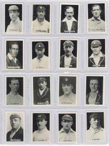 1923 Chums "Cricketers", complete real photo set [23]. G/VG.