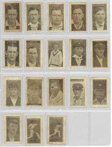 1924-25 Allens "Cricketers", part set [18/42]. Poor/G. An extremely scarce set.