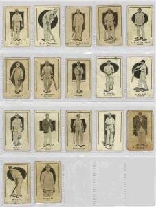 1924 G.G.Goode (Australia) "Prominent Cricketer Series", complete set [17]. Poor/VG.