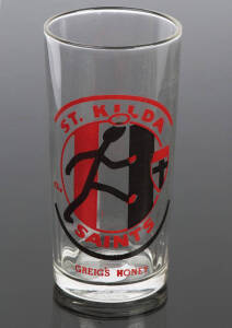 c1957 Greig's Honey Football glass for St.Kilda. Fine condition (with "Greig's Honey" at base).