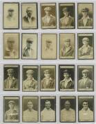 1926 Wills (Australia) "Cricketers", complete real photo set [63] + 11 spares. Mainly G/VG. A difficult set to obtain in above average condition, and only the third complete set we have offered.