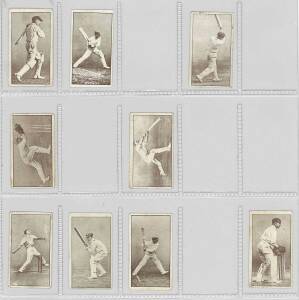 1926 Barratt & Co. (Confectionary) "Australian Cricketers - Action Series", part set [9/16]. Fair/VG.