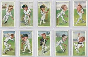 1926 Players "Cricketers, Caricatures by RIP", complete set [50]. Mainly G/VG.