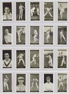 1928 Ogdens "Australian Test Cricketers 1928-29", complete set [36], noted Don Bradman, Archie Jackson & Jack Hobbs. G/VG.