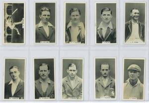 1928 Millhoff "Famous Test Cricketers", standard size, complete real photo set [27]. G/VG.