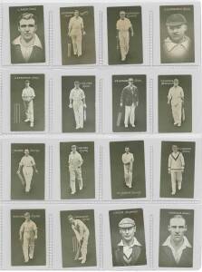 1928 Australian (Giant Brand) Licorice "English Cricketers" (Blue Back), complete set [24]. Mainly G/VG.