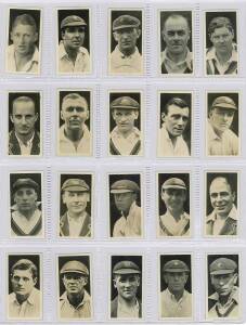 1928 Major Drapkin "Australian and English Test Cricketers", complete real photo set [40]. G/VG.