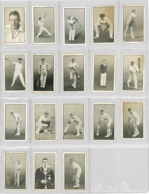 1930 Erindale Handkerchiefs (Australia) "Australian Cricketers", complete set [18]. Fair/VG. Scarce - we have only offered two complete sets.