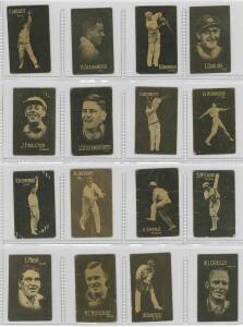 1930-31 Australian (Giant Brand) Licorice "Australian Cricketers", complete set [24], (Back inscribed "There are 24 Photos in a complete set of Australians"). Fair/VG.