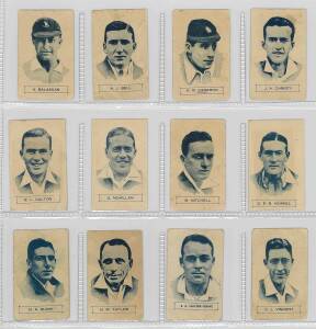 1931 Australian (Giant Brand) Licorice "South African Cricketers", complete set [12]. Mainly G/VG.