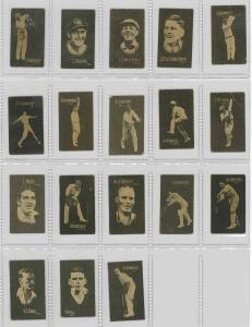 1933 Hoadleys "Australian Cricketers" [18] & "English Cricketers" [18], complete sets. Mainly G/VG.