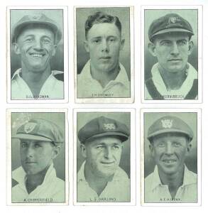 1934 Amalgamated Press "Test Match Favourites", part set [24/40. Fair/G.