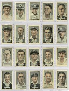 1936-37 Allens "Cricketers", complete set [36]. Fair/VG.