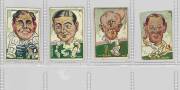 1938 Sweetacres "Cricket Caricatures", complete set [24]. One trimmed, others mainly Fair/VG. Scarce - only the 3rd complete set we have offered. - 2