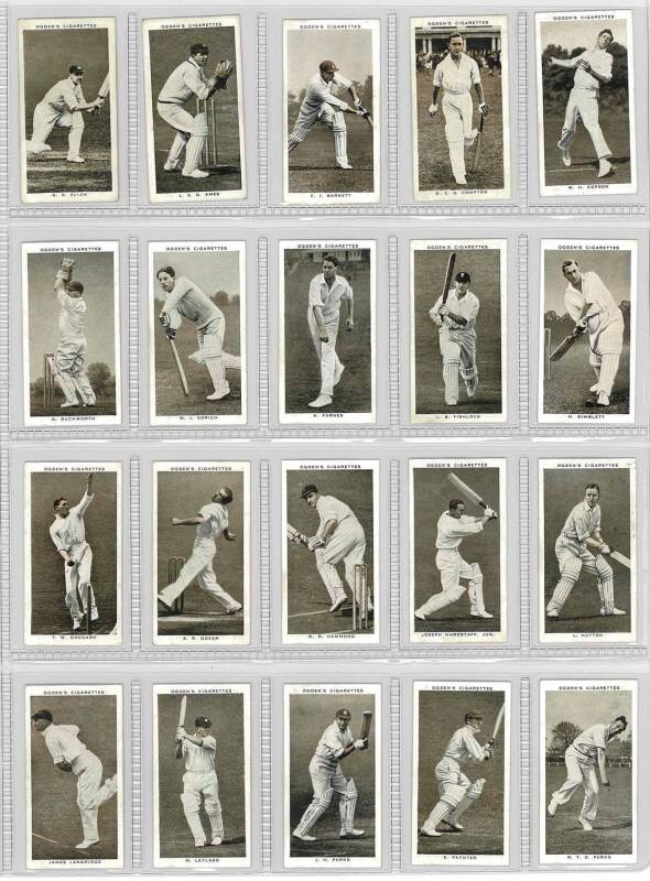 1938 Ogdens "Prominent Cricketers of 1938", complete set [50]. G/VG.