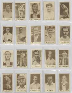 1946-47 Coles Stores (Australia) "Cricketers in Australia" (Backs with framelines), complete set [40]. Fair/VG.