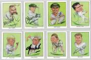 1994 Weet-Bix/County Print "Australian Test Cricketers by John Ireland", complete set [20], all signed, includes Mark Taylor, Steve Waugh & Shane Warne. G/VG.