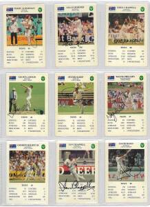 1994-95 Spears Games "Australian Cricketers" [64] + 24 signed & 40 spares.