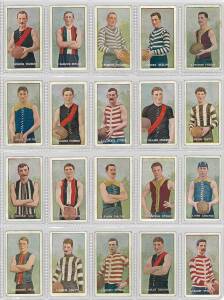 1905-06 Sniders & Abrahams "Australian Footballers - Victorian League Players", Series B, almost complete set [55/56]. Mainly G/VG.
