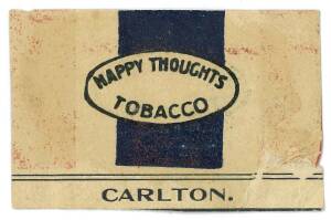 1909 Perfection Tobacco "Team Colours" printed on both sides [1/5] - Carlton/South Melbourne. Fair/G. Rarity 9.