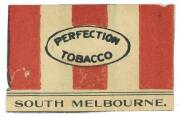 1909 Perfection Tobacco "Team Colours" printed on both sides [1/5] - Carlton/South Melbourne. Fair/G. Rarity 9. - 2