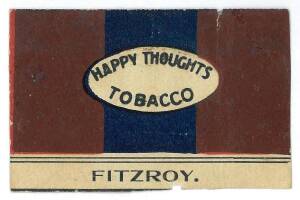 1909 Perfection Tobacco "Team Colours" printed on both sides [1/5] - Fitzroy/ University. Fair/G. Rarity 9.