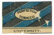 1909 Perfection Tobacco "Team Colours" printed on both sides [1/5] - Fitzroy/ University. Fair/G. Rarity 9. - 2