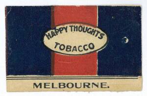 1909 Perfection Tobacco "Team Colours" printed on both sides [1/5] - Melbourne/ Richmond. G/VG. Rarity 9.