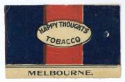 1909 Perfection Tobacco "Team Colours" printed on both sides [1/5] - Melbourne/ Richmond. G/VG. Rarity 9.