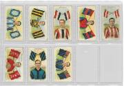 1913 Wills "Football Club Colours and Flags", complete set [28], all with Capstan Cigarettes on front. Fair/VG. - 2