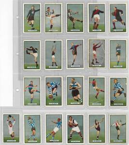 1939 Allens "VFL Footballers in Action", part set [21/48]. One Poor, others Fair/VG.