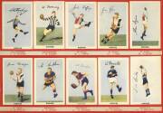 1951 Kornies "Footballers in Action" (Bar), complete set [64], stuck into album. Fair/G. - 2