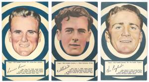 1953 Argus "1953 Football Portraits", large size (11x19cm), the complete set of Carlton players [6/72]. G/VG.