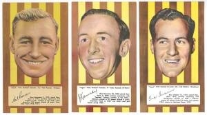 1953 Argus "1953 Football Portraits", large size (11x19cm), the complete set of Hawthorn players [6/72]. G/VG.