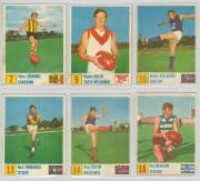 1970 Kelloggs "VFL Footy Stars" [1/48]; plus 1971 Kelloggs "VFL Footy Festival" [14/48]. Fair/G. (Total 15). - 2