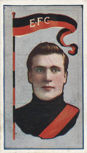 1911 Sniders & Abrahams "Australian Footballers", Series G (Pennants), part set [37/60]. Poor/VG.