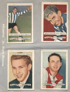 1958 Atlantic "Victorian League Stars" complete set [128] stuck into Atlantic album. Fair/VG.