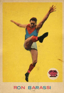 1964 Scanlens "Footballers" No.4 Ron Barassi (Melbourne). Good condition.